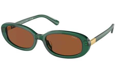 Gafas de Sol - POLO Ralph Lauren - PH4198U - 619573  SHINY TRANSPARENT GREEN // BROWN