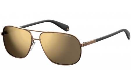 Gafas de Sol - Polaroid - PLD 2074/S/X - 09Q (LM) BROWN // GREY GOLD MIRROR POLARIZED