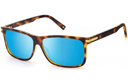Gafas de Sol - Polaroid - PLD 2075/S/X - IPR (5X) HAVANA BLUE // BLUE MIRROR POLARIZED