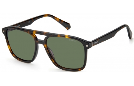 Gafas de Sol - Polaroid - PLD 2118/S/X - 086 (UC) DARK HAVANA // GREEN POLARIZED