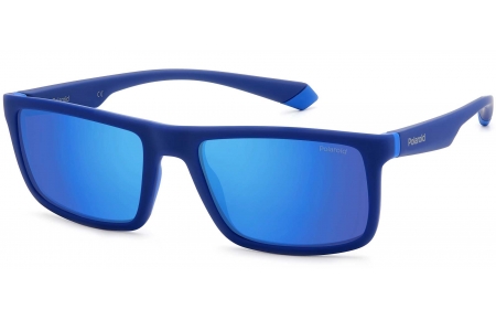 Gafas de Sol - Polaroid - PLD 2134/S - ZX9 (5X) BLUE AZURE // GREY BLUE MIRROR POLARIZED