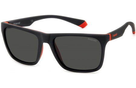 Gafas de Sol - Polaroid - PLD 2141/S - BLX (M9) MATTE BLACK RED // GREY POLARIZED
