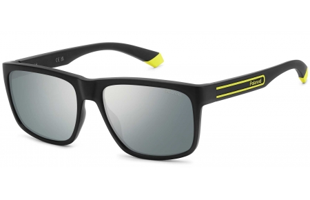 Gafas de Sol - Polaroid - PLD 2149/S - 71C (EX) BLACK YELLOW // GREY SILVER FLASH POLARIZED