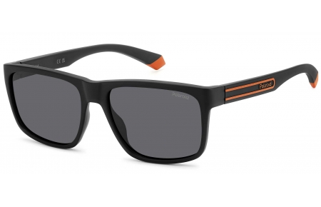 Gafas de Sol - Polaroid - PLD 2149/S - 8LZ (M9) BLACK ORANGE // GREY POLARIZED