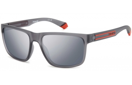 Gafas de Sol - Polaroid - PLD 2157/S - RIW (EX) MATTE GREY // GREY SILVER FLASH POLARIZED