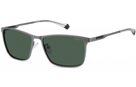 Gafas de Sol - Polaroid - PLD 2159/G/S/X - R80 (UC) MATTE DARK RUTHENIUM // GREEN POLARIZED