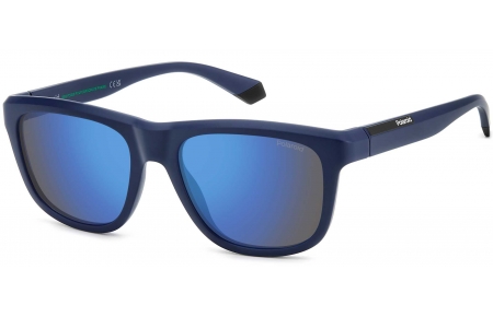 Gafas de Sol - Polaroid - PLD 2163/S - FLL (5X) MATTE BLUE // BLUE MIRROR POLARIZED