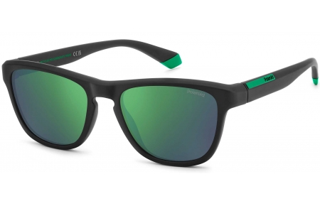 Gafas de Sol - Polaroid - PLD 2168/S - 3OL (5Z) MATTE BLACK // GREY MIRROR GREEN POLARIZED
