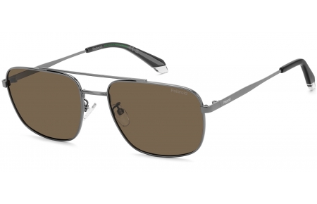 Gafas de Sol - Polaroid - PLD 4214/G/S/X - R80 (SP) STEEL METAL DARK RUTHENIUM // BRONZE POLARIZED