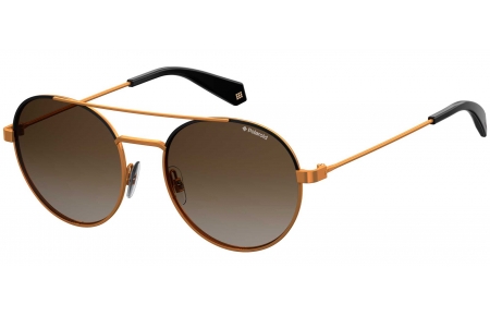 Gafas de Sol - Polaroid - PLD 6056/S - YYC (LA) BLACK GOLD BRONZE // BROWN GRADIENT POLARIZED
