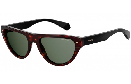 Gafas de Sol - Polaroid - PLD 6087/S/X - 086 (UC) DARK HAVANA // GREEN POLARIZED