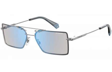 Gafas de Sol - Polaroid - PLD 6093/S - KB7 (5X) SILVER // BLUE MIRROR POLARIZED