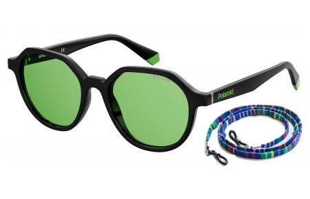 Gafas de Sol - Polaroid - PLD 6111/S - 7ZJ (UC) BLACK GREEN // GREEN POLARIZED