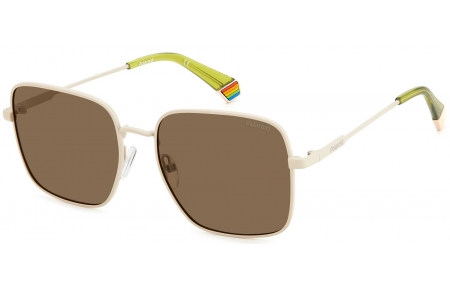 Gafas de Sol - Polaroid - PLD 6194/S/X - Z1P (SP)  MATTE IVORY // BRONZE POLARIZED
