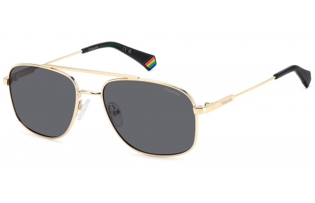 Gafas de Sol - Polaroid - PLD 6235/S/X - 2F7 (M9) ANTIQUE GOLD // GREY POLARIZED