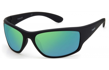 Gafas de Sol - Polaroid - PLD 7005/S - 3OL (5Z) MATTE BLACK // GREY MIRROR GREEN POLARIZED