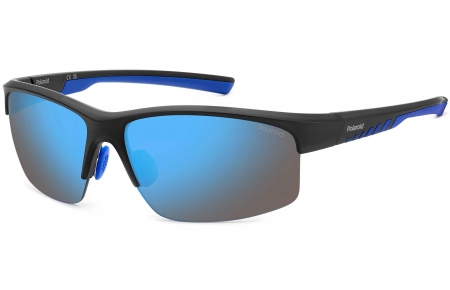 Gafas de Sol - Polaroid - PLD 7018/N/S - 0VK (5X) MATTE BLACK BLUE // BLUE MIRROR POLARIZED