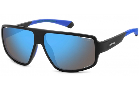 Gafas de Sol - Polaroid - PLD 7054/S - 0VK (5X) MATTE BLACK BLUE // BLUE MIRROR POLARIZED