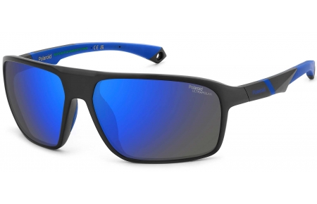 Gafas de Sol - Polaroid - PLD 7058/S - 0VK (QG) MATTE BLACK BLUE // BLUE MIRROR POLARIZED HIGH CONTRAST