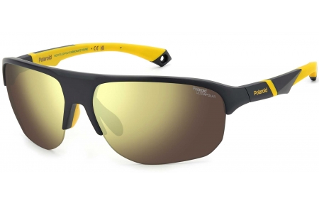 Gafas de Sol - Polaroid - PLD 7059/S - PGC (VV) MATTE BLACK YELLOW // GOLD MIRROR POLARIZED HIGHTCONTRAST