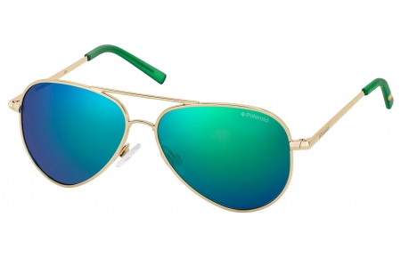Gafas Junior - Polaroid Junior - PLD 8015/N - J5G (K7) GOLD // GREEN MIRROR POLARIZED