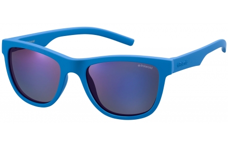 Gafas Junior - Polaroid Junior - PLD 8018/S - ZDI (JY) BLUE // GREY BLUE MIRROR POLARIZED
