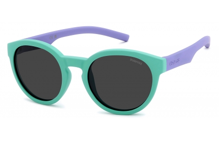 Gafas Junior - Polaroid Junior - PLD 8019/S - WK2 (M9) AQUA // GREY POLARIZED