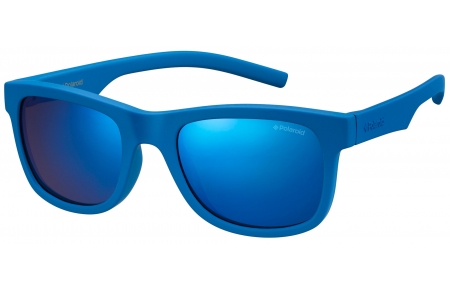 Gafas Junior - Polaroid Junior - PLD 8020/S - ZDI (JY) BLUE // GREY BLUE MIRROR POLARIZED