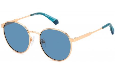 Gafas Junior - Polaroid Junior - PLD 8039/S - LFH (C3) MATTE COPPER GOLD // BLUE POLARIZED