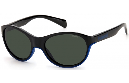 Gafas Junior - Polaroid Junior - PLD 8042/S - OY4 (M9) BLACK AZURE // GREY POLARIZED
