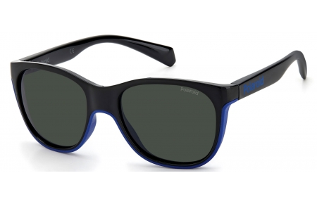Gafas Junior - Polaroid Junior - PLD 8043/S - OY4 (M9) BLACK AZURE // GREY POLARIZED