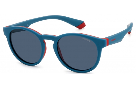 Gafas Junior - Polaroid Junior - PLD 8048/S - CLP (C3) TEAL RED // GREY POLARIZED