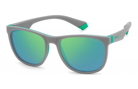 Gafas Junior - Polaroid Junior - PLD 8049/S - 3U5 (5Z) GREY GREEN // GREY MULTILAYER GREEN POLARIZED