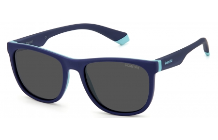 Gafas Junior - Polaroid Junior - PLD 8049/S - ZX9 (M9) BLUE AZURE // GREY POLARIZED