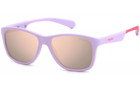 Gafas Junior - Polaroid Junior - PLD 8052/S - QCK (JQ) MATTE VIOLET PINK // ROSE GOLD MULTILAYER POLARIZED