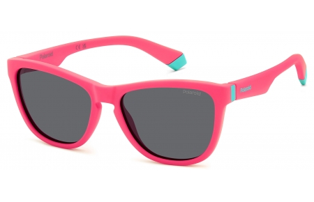 Gafas Junior - Polaroid Junior - PLD 8056/S - 8KJ (M9) MATTE PINK // GREY POLARIZED
