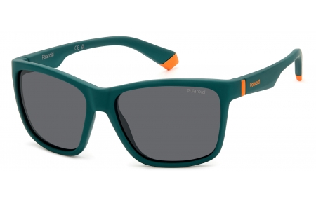 Gafas Junior - Polaroid Junior - PLD 8057/S - DLD (M9) MATTE GREEN // GREY POLARIZED
