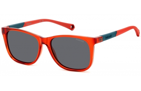 Gafas Junior - Polaroid Junior - PLD 8058/S - C9A (M9) RED // GREY POLARIZED