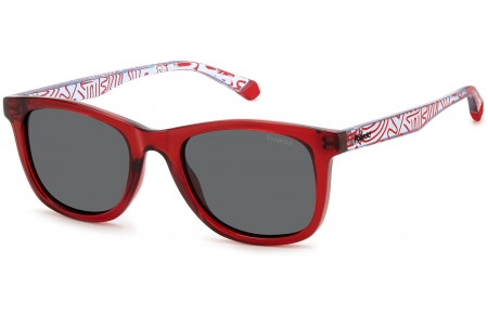 Gafas Junior - Polaroid Junior - PLD 8060/S - C9A (M9) RED // GREY POLARIZED