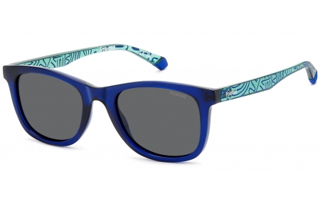 Gafas Junior - Polaroid Junior - PLD 8060/S - PJP (M9) BLUE // GREY POLARIZED