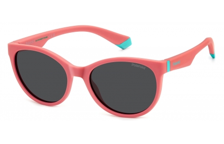 Gafas Junior - Polaroid Junior - PLD 8065/S - 1N5 (M9) CORAL // GREY POLARIZED