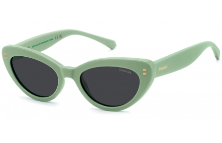 Gafas Junior - Polaroid Junior - PLD 8068/S - 1ED (M9) GREEN // GREY POLARIZED