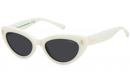 Gafas Junior - Polaroid Junior - PLD 8068/S - VK6 (M9) WHITE // GREY POLARIZED