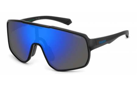 Gafas Junior - Polaroid Junior - PLD 8070/S - 003 (5X) MATTE BLACK // BLUE MIRROR POLARIZED