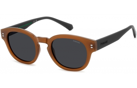 Gafas Junior - Polaroid Junior - PLD 8072/S - 09Q (M9) BROWN // GREY POLARIZED