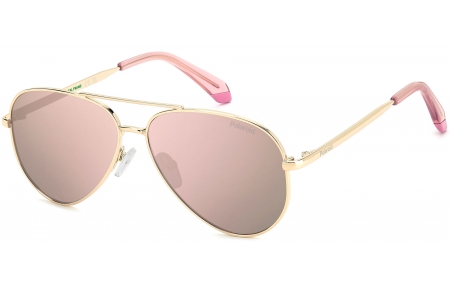 Gafas Junior - Polaroid Junior - PLD 8073/S - EYR (JQ) GOLD PINK // ROSE GOLD MULTILAYER POLARIZED