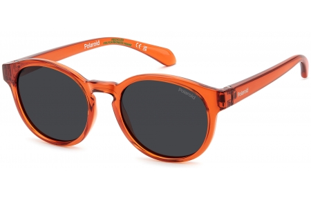 Gafas Junior - Polaroid Junior - PLD 8075/S - L7Q (M9) ORANGE // GREY POLARIZED