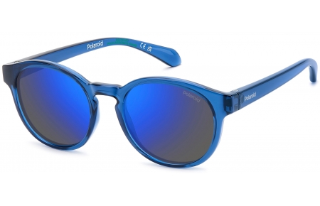 Gafas Junior - Polaroid Junior - PLD 8075/S - PJP (5X) BLUE // BLUE MIRROR POLARIZED