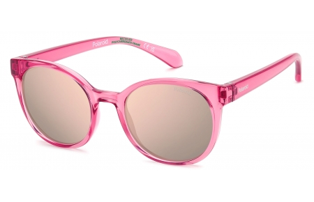 Gafas Junior - Polaroid Junior - PLD 8076/S - 35J (JQ) PINK // ROSE GOLD MULTILAYER POLARIZED