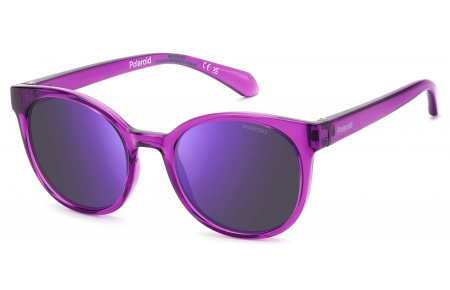 Gafas Junior - Polaroid Junior - PLD 8076/S - MU1 (MF) FUCHSIA // VIOLET MIRROR POLARIZED